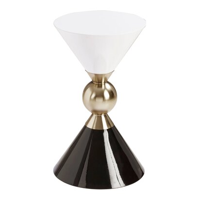 Eleynell Gold And Black Side Table
