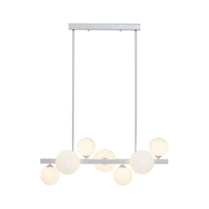 Brienwod Chrome Finish 7 Light Statement Pendant Light