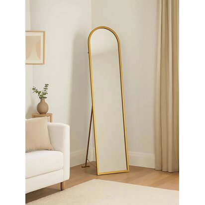 Beavale Gold Finish Floor Mirror