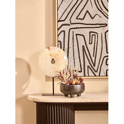 Kenarose Mixed Succulents In Grey Ceramic Pot