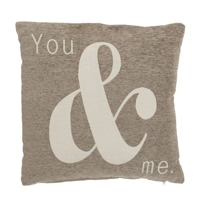Linumere 'You & Me' Natural Cushion