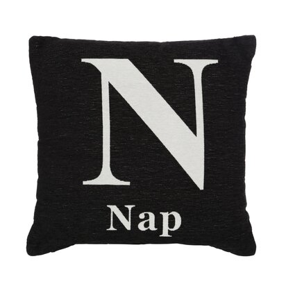 Linumere 'Nap' Black Cushion