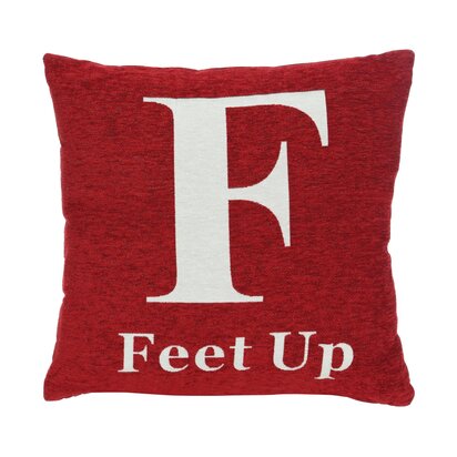 Linumere 'Feet Up' Red Cushion
