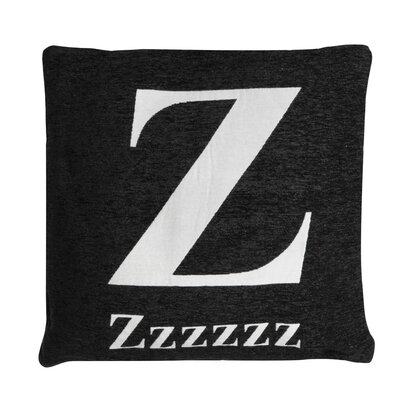 Linumere 'Zzzzzz' Black Cushion