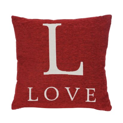 Linumere 'Love' Red Cushion
