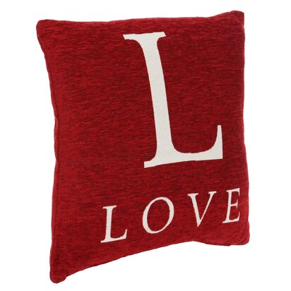 Linumere 'Love' Red Cushion