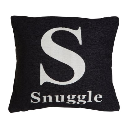 Linumere 'Snuggle' Black Cushion
