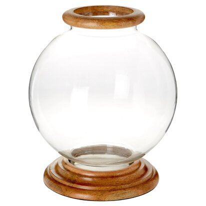 Viowana Hurricane Large Glass Candle Holder.
