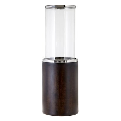 Viowana Small Mango Wood Hurricane Candle Holder