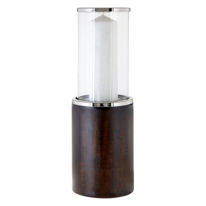 Viowana Small Mango Wood Hurricane Candle Holder