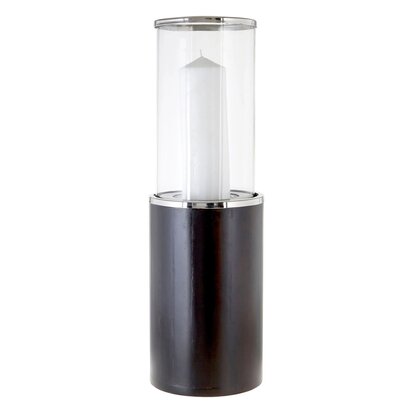 Viowana Medium Mango Wood Hurricane Candle Holder