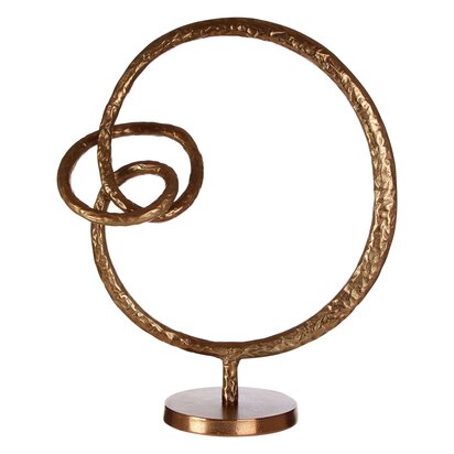 Emeycombe Round Rough Bronze Sculpture