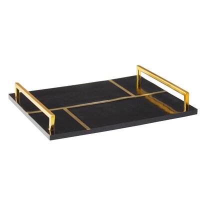Wiloton Black and Gold Tray