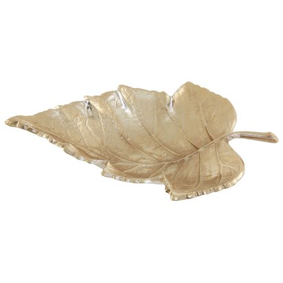 Weseford Gold Finish Leaf Dish