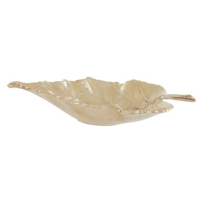 Weseford Gold Finish Leaf Dish