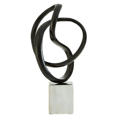 Siaonley Black Nickel Finish Knot Sculpture