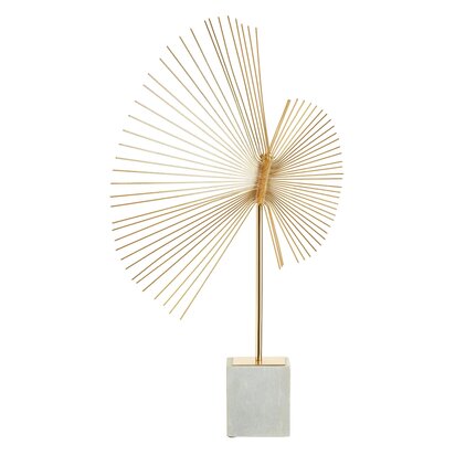 Siaonley Gold Finish Spiral Sculpture