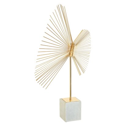 Siaonley Gold Finish Spiral Sculpture