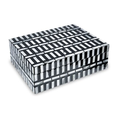 Wesowell Shell Inlay Large Trinket Box