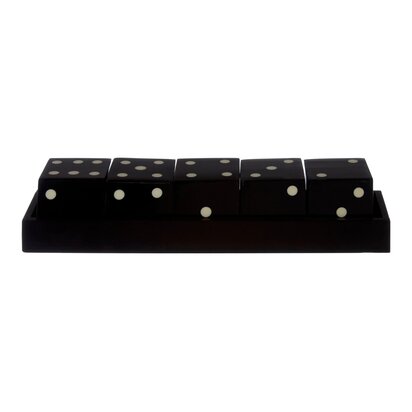 Prionell Games Black and White 5 Dice Set