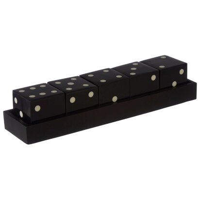 Prionell Games Black and White 5 Dice Set