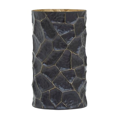 Delewick Black and Gold Small Vase