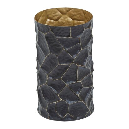 Delewick Black and Gold Small Vase