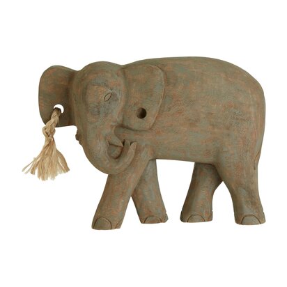 Mononbourne Mango Wood Elephant Sculpture