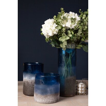 Glenobury Small Blue Sand Effect Vase