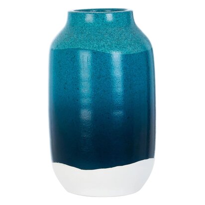 Vioinora Blue and White Earthenware Vase