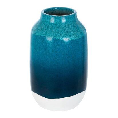 Vioinora Blue and White Earthenware Vase