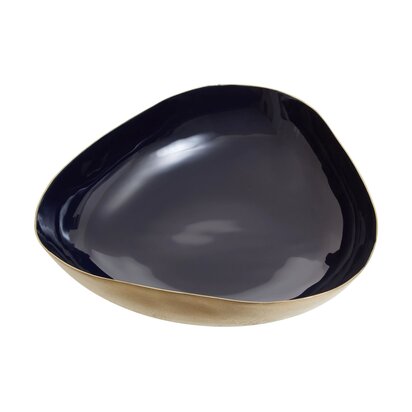 Emenwell Navy Blue And Gold Trinket Bowl
