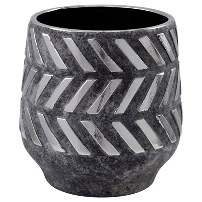 Solafield Grey and Silver Large Ceramic Planter