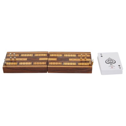 Prionell Games Sheesham Wood Cribbage Set