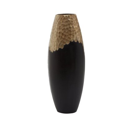 Theonora Large Black and Gold Vase