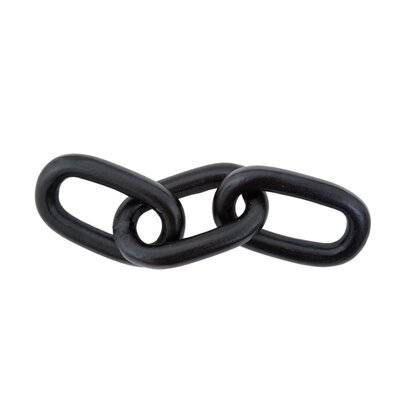 Weseford Large Black Aluminium Chain Sculpture
