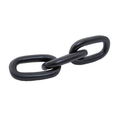 Weseford Large Black Aluminium Chain Sculpture