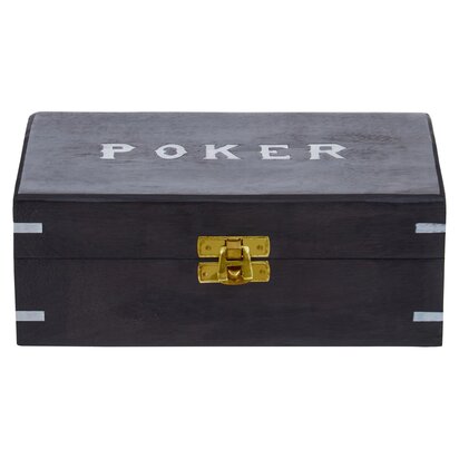 Prionell Games Black Sheesham Wood Poker Set