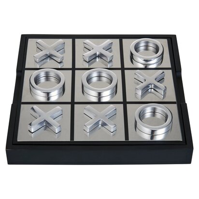 Prionell Games Black and Silver Noughts And Crosses