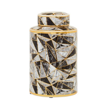 Ivyorora Small Marble Effect Pattern Ceramic Jar