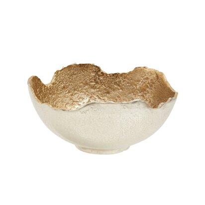 Maronell Small Nickel and Gold Finish Bowl