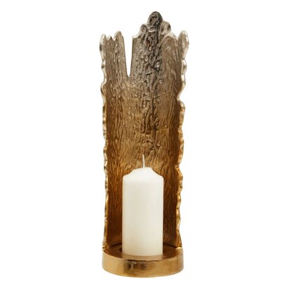 Maronell Large Ombre Silver and Gold Finish Candle Holder