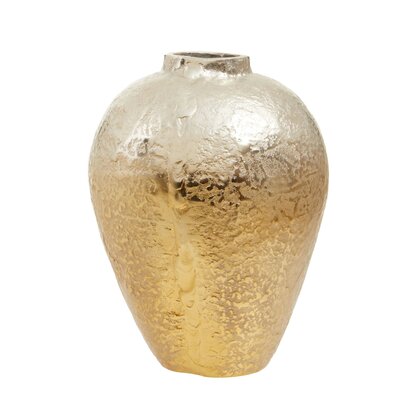 Maronell Small Ombre Silver and Gold Finish Vase