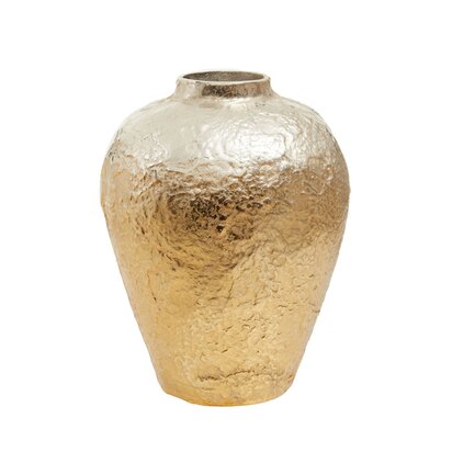 Maronell Large Ombre Silver and Gold Finish Vase