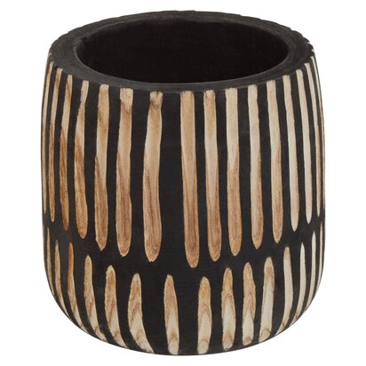 Emermont Small Engraved Natural And Black Planter