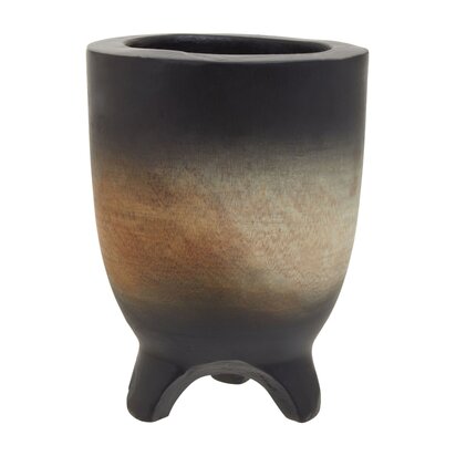 Emermont Large Wooden Black Ombre Planter