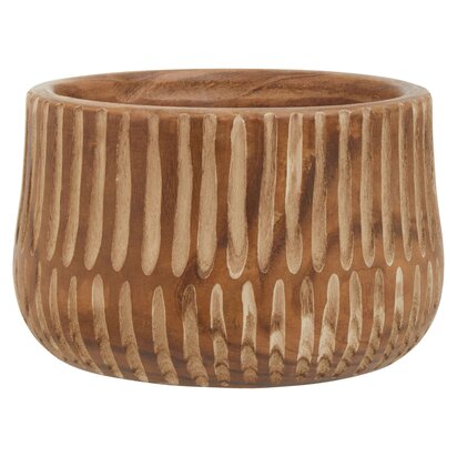 Emermont Large Brown And Natural Wooden Planter