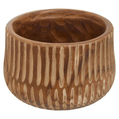 Emermont Large Brown And Natural Wooden Planter