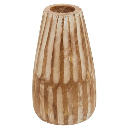 Emermont Large Wooden Engraved Vase