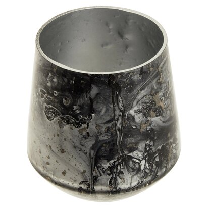 Caliswick Grey Marble Effect Candle Holder